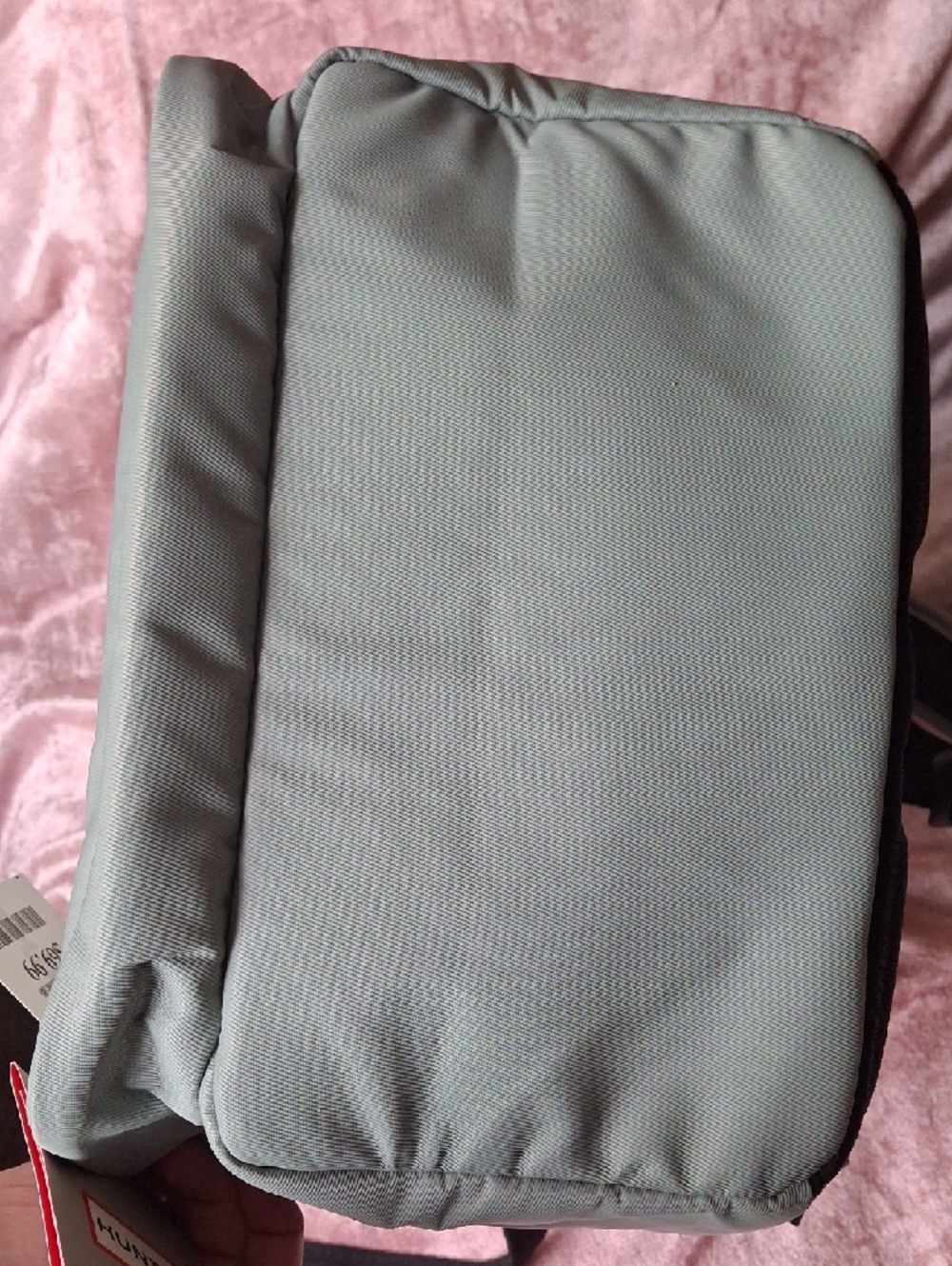 NWT HUNTER Sage Green Backpack with Front Zip Pocket - Picture 5 of 7